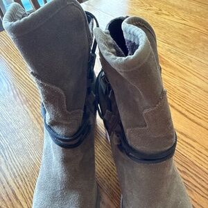 Suede booties